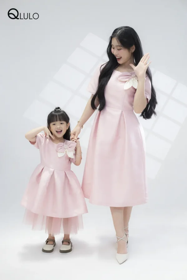 Váy đầm thiết kế sang trọng QLULO, album Angel - 24AG201-PINK