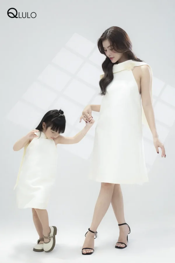 Váy đầm thiết kế sang trọng QLULO, album Angel - 24AG301-Cream-2