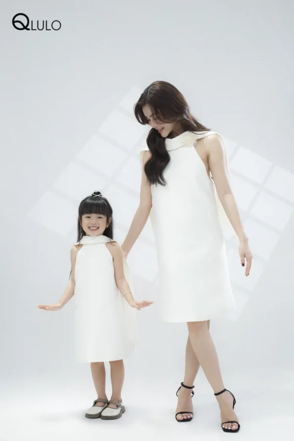 Váy đầm thiết kế sang trọng QLULO, album Angel - 24AG301-Cream