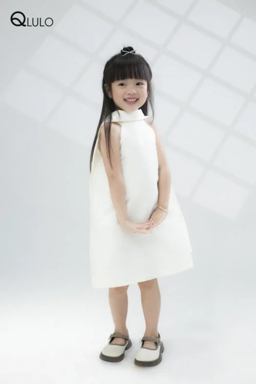 Đầm Thiết Kế Bé Gái – 24AG3011-CREAM