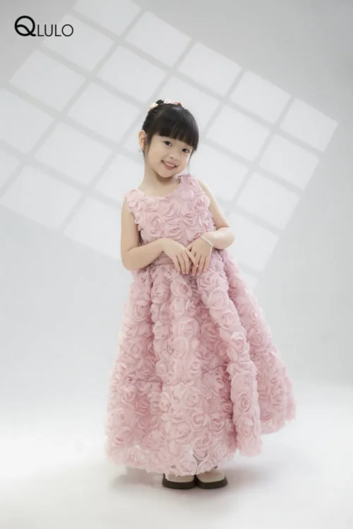 Đầm Thiết Kế Bé Gái – 24RO1010 – CHERRY